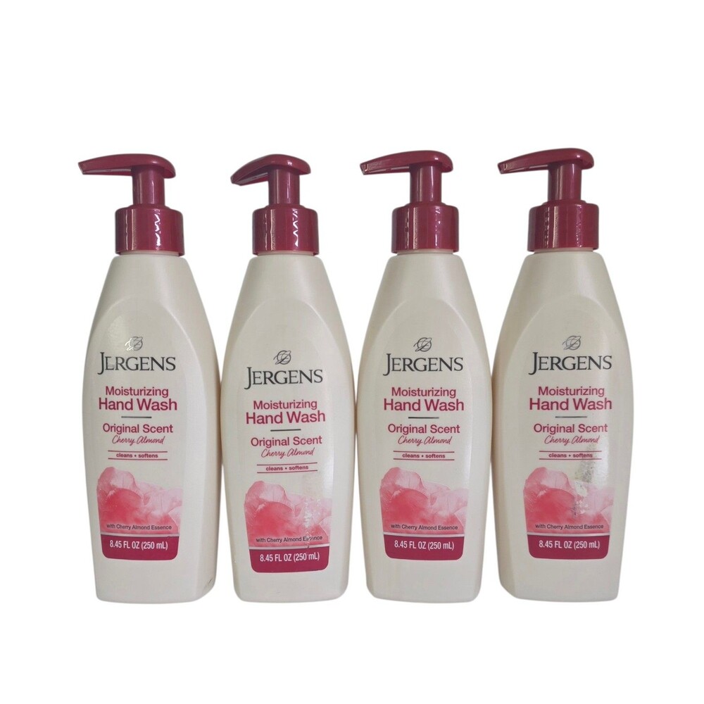 Jergens Moisturizing Hand Wash Original Scent Cherry Almond 8.45fl.oz Each (4pk)
